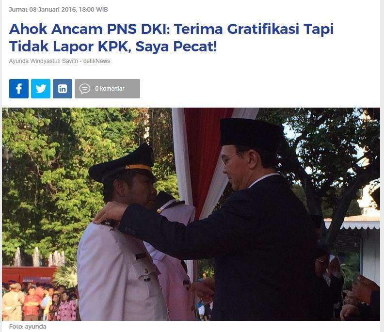 Anies Raih Tiga Penghargaan dari KPK