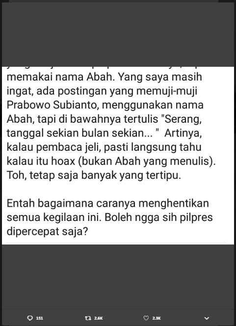Tanggapi Puisi Felix Siauw, Putri Gus Mus: Karya Abah Bukan Sekali Ini Saja Dibajak