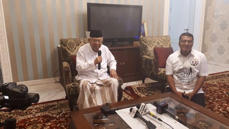 Ma'ruf Amin Heran Ada Hoax Dirinya Dirawat di RS karena Stroke