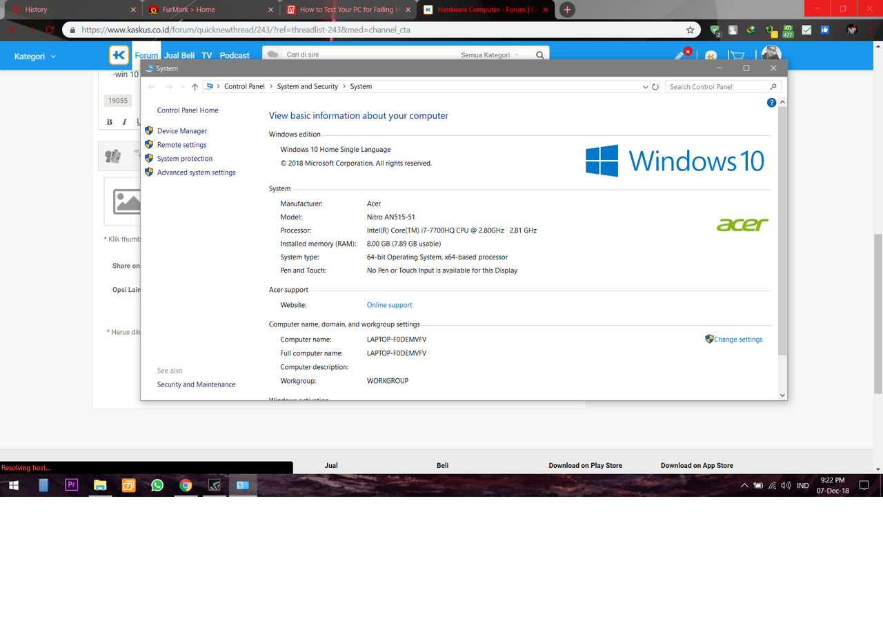 ASK/WTA GTX 1050 ti laptop drop fps semua game