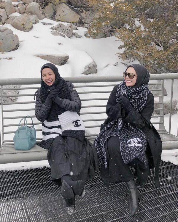 Mewah Abis, 10 Potret Liburan Bella dan Zaskia Sungkar di Amerika