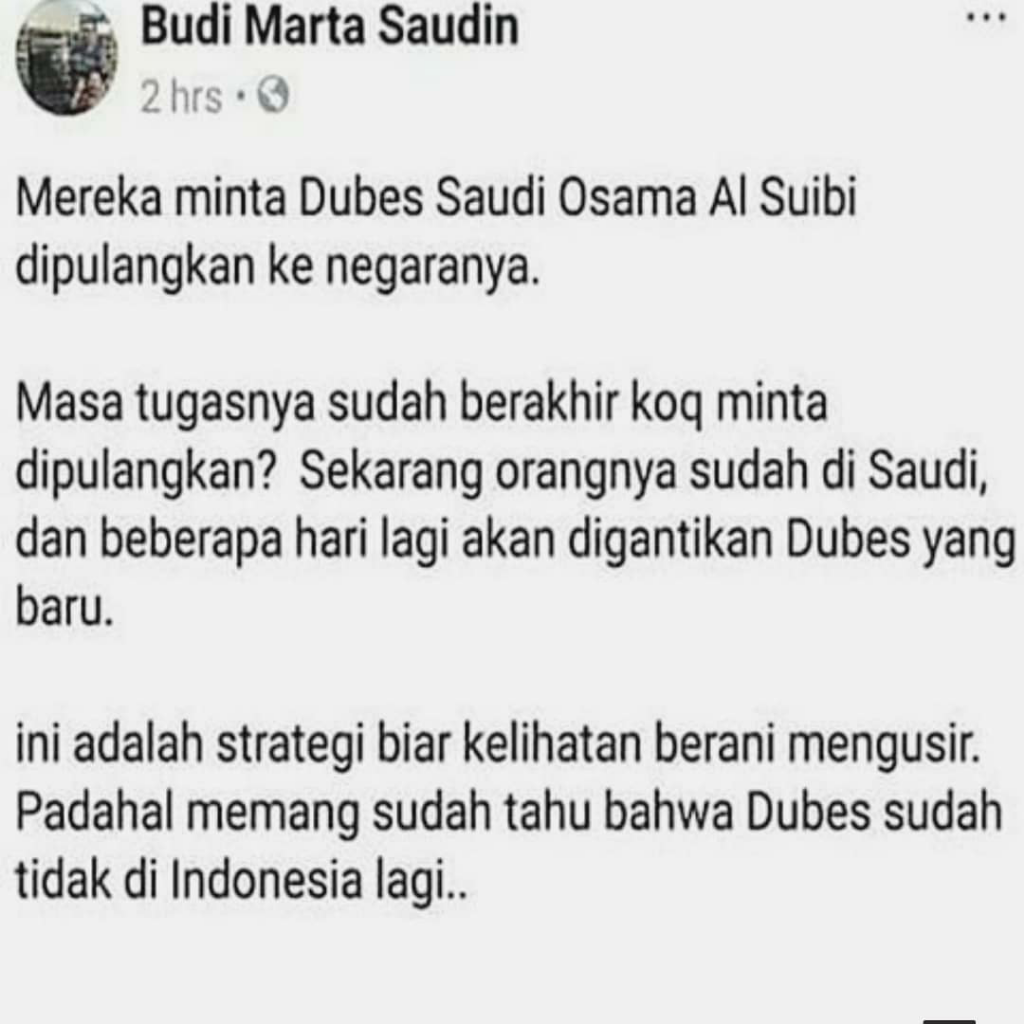 PDIP Ikut Tuntut Dubes Saudi Diganti Terkait Reuni 212