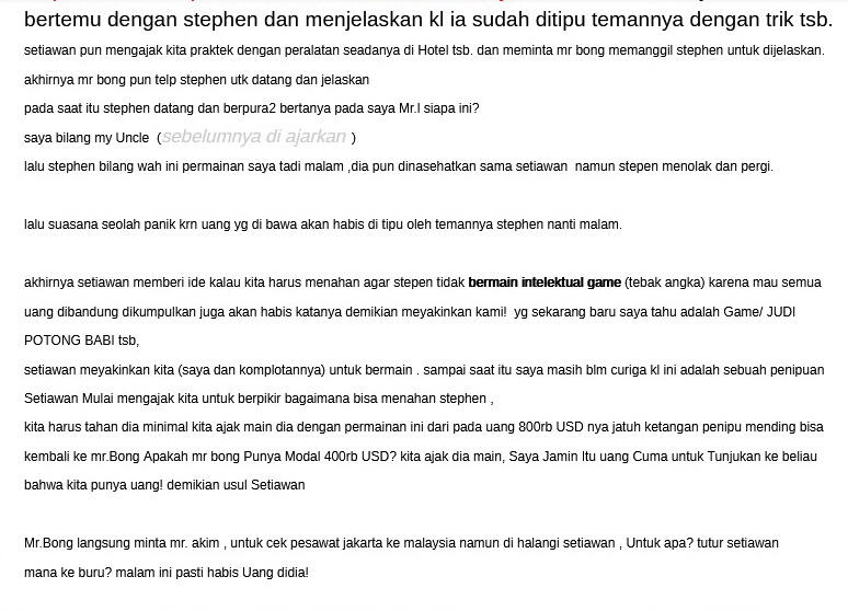 Penipuan terbaru ! Modus mencari kontraktor !!! penipuan kelas kakap !!!