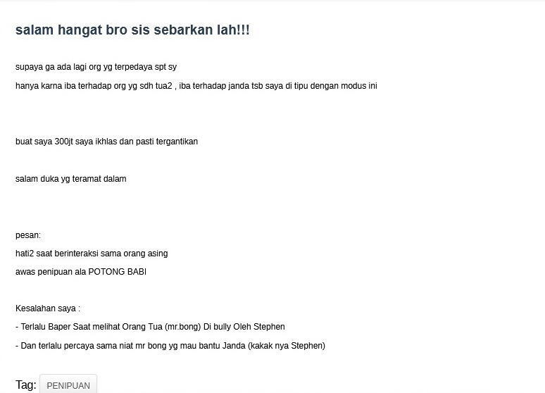 Penipuan terbaru ! Modus mencari kontraktor !!! penipuan kelas kakap !!!