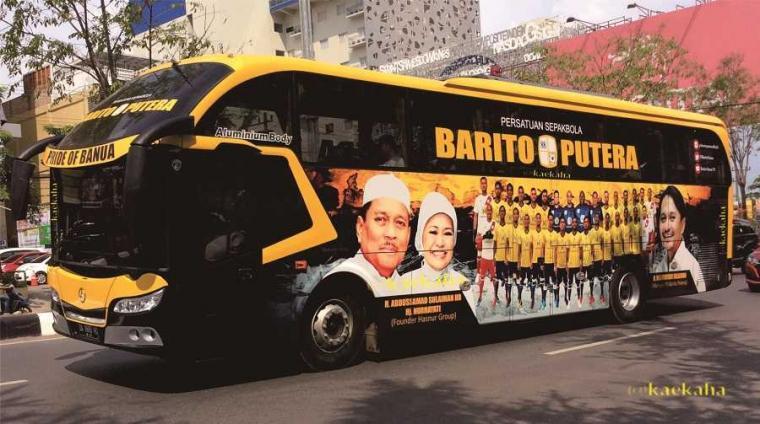 Bus Mewah Milik (Beberapa) Club Besar Sepak Bola Indonesia