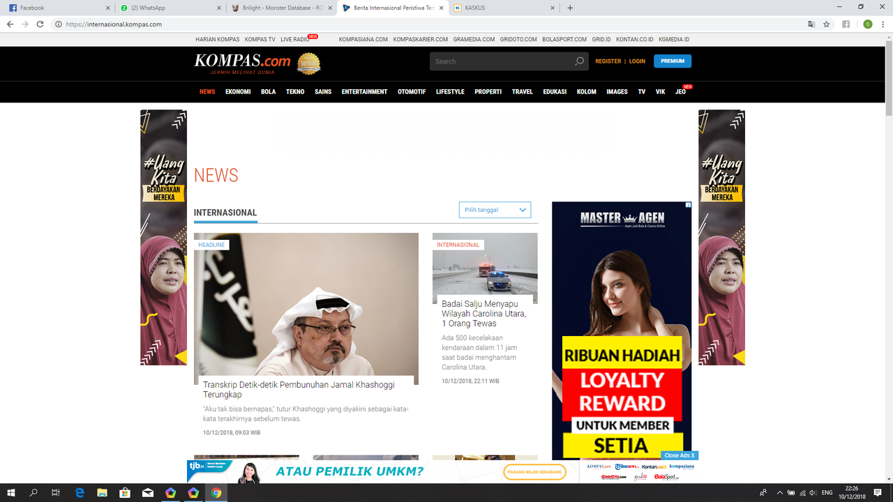iklan di kompas sekarang keren bisa judi online