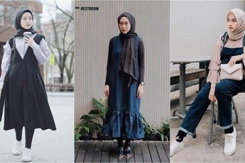 Tampilan Cantik Hijab Overall Bikin Kamu Makin Stylish Sis!