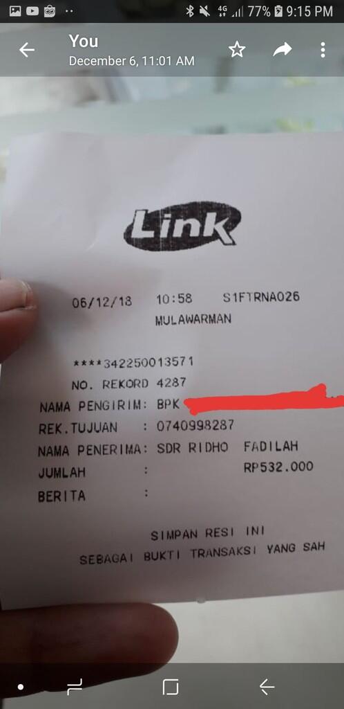 Penipuan atas nama miftashop_christmas IG Pohon Natal termurah