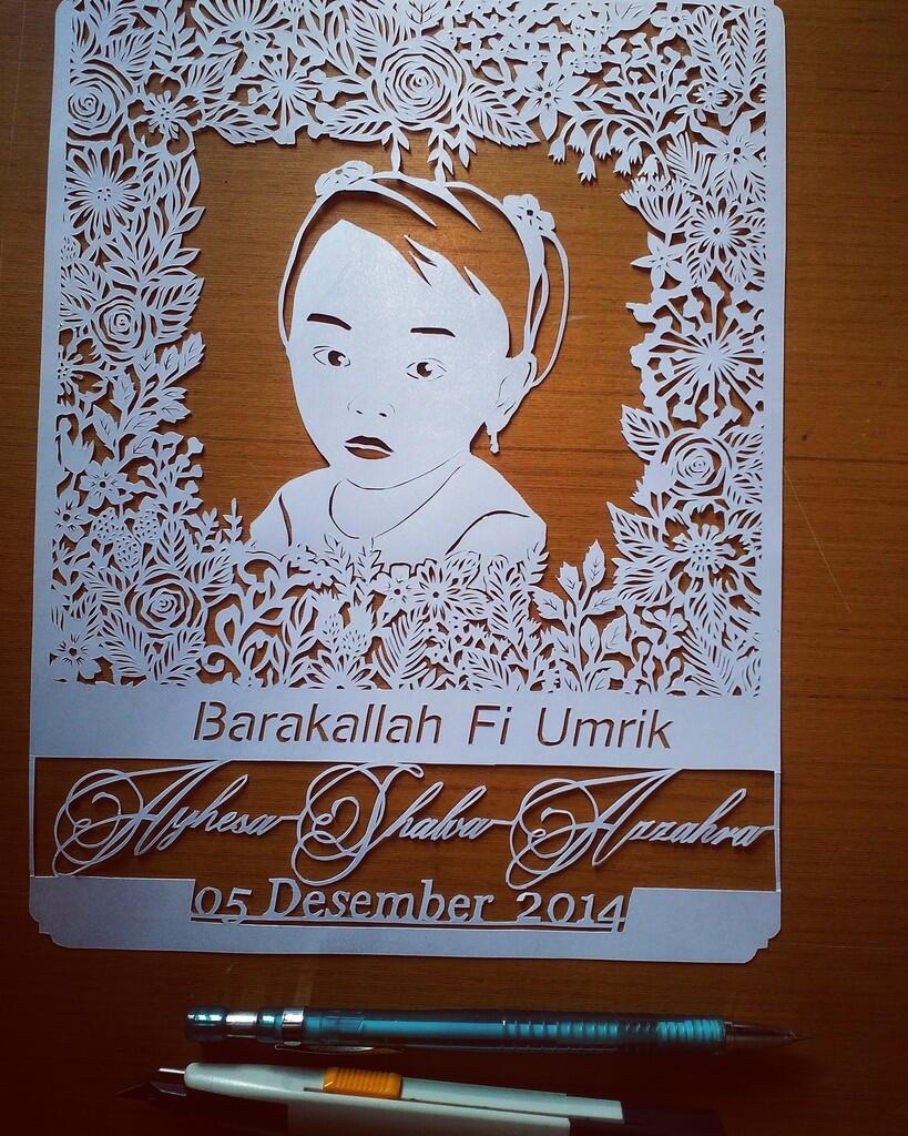 Kaligrafi Paper Cutting Keren Cuma Modal Kertas KASKUS