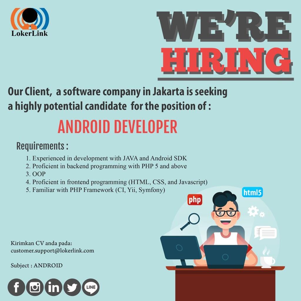 JOB VACANCY - Two positions in Jakarta :