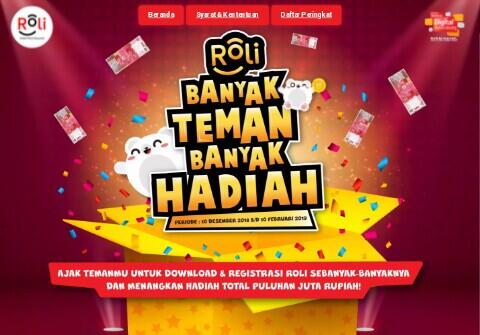 Aplikasi RoLi Bagi-bagi Hadiah Total Rp. 50 Juta, Ajak Teman Banyak Hadiah!!