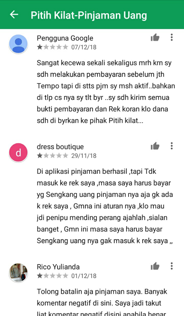 AWAS!!! JGN DONWLOAD APLIAKSI PINJOL PITIH KILAT BAHAYA !!!