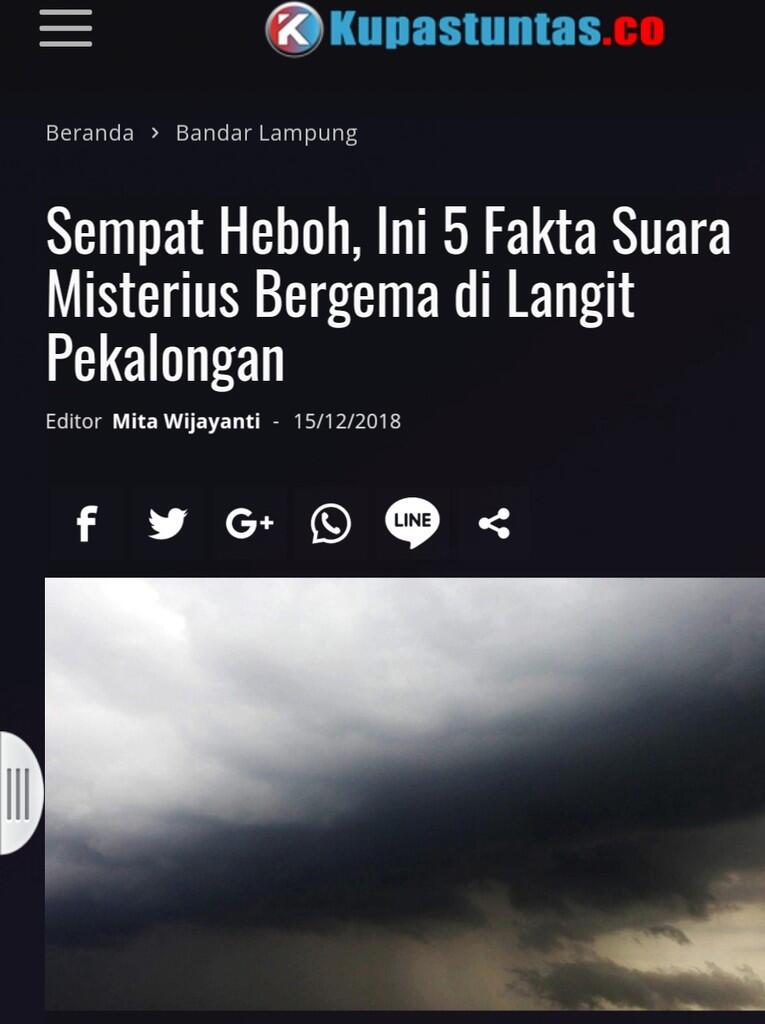 Sempat Heboh, Ini 5 Fakta Suara Misterius Bergema di Langit Pekalongan