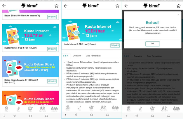 Info Terupdate Cara Menukarkan Poin BonsTri dengan Bonus-Bonus Mantul