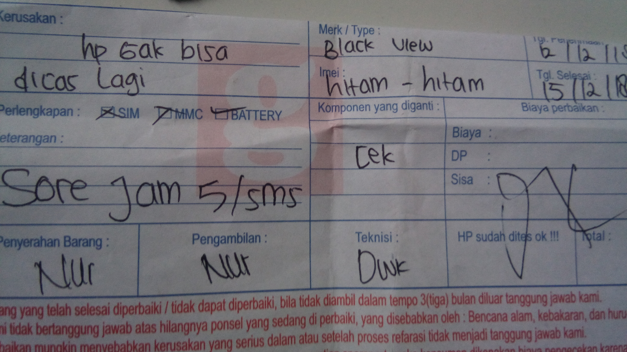 Sharing pengalaman Servis Hp Di Gabe Cell
