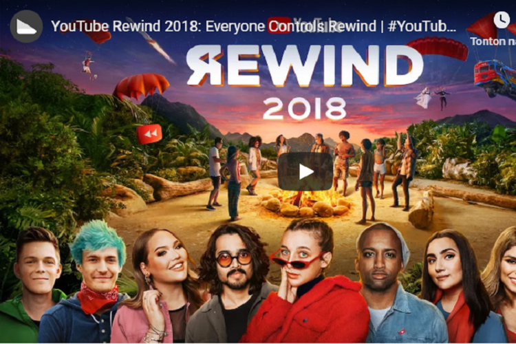 YouTube Rewind 2018 Catat Rekor &quot;Dislike&quot; Terbanyak