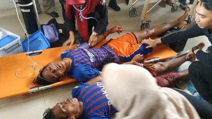Aini Dan Junaidi pedayung lomba jukung tradisional mengalami KRAM perut