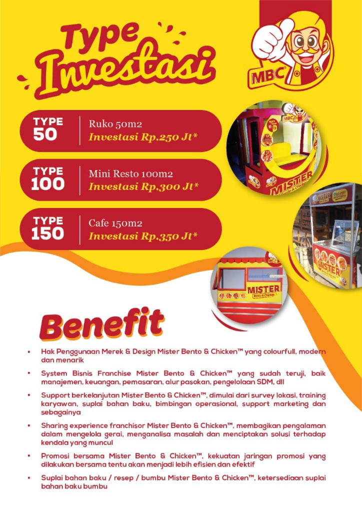 PELUANG BISNIS KEMITRAAN MISTER BENTO &amp; CHICKEN (MBC)