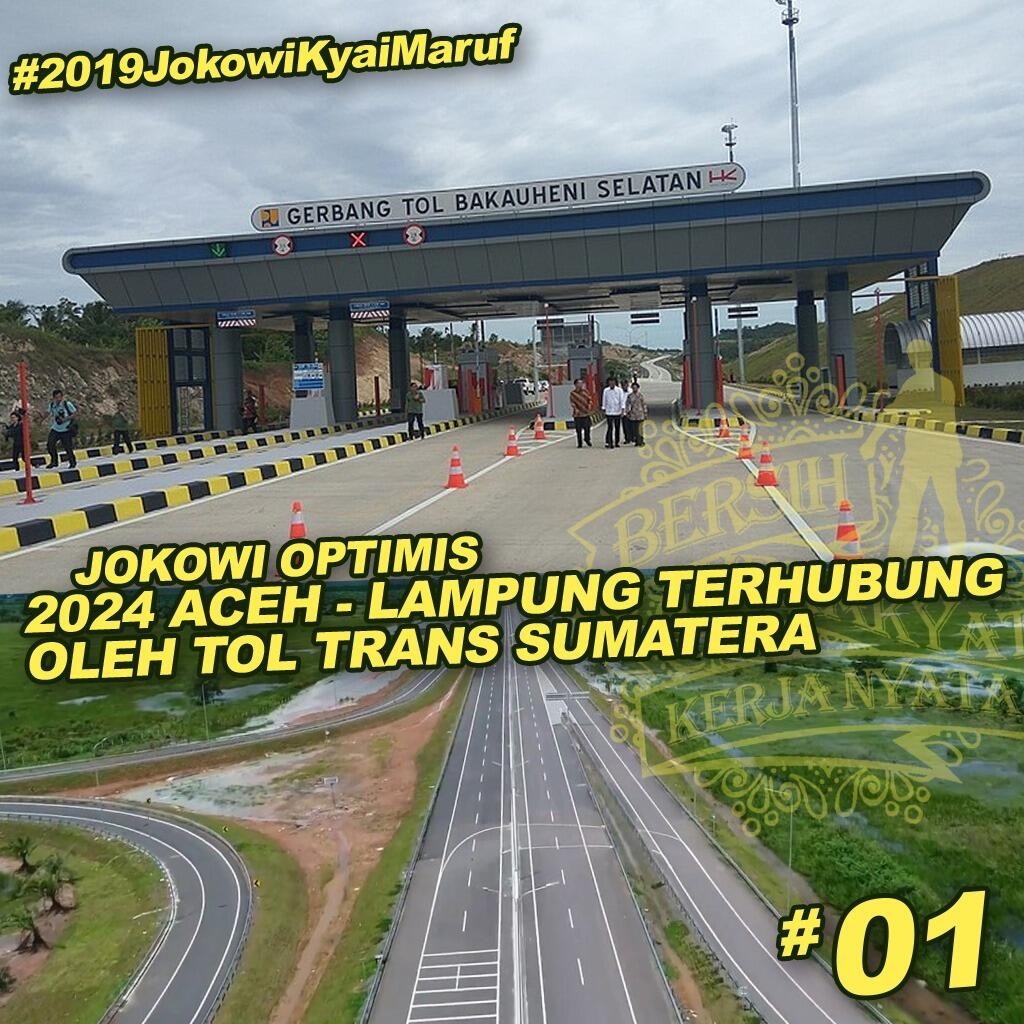 Jokowi Optimistis Aceh-Lampung Tersambung Tol Lima Tahun Lagi