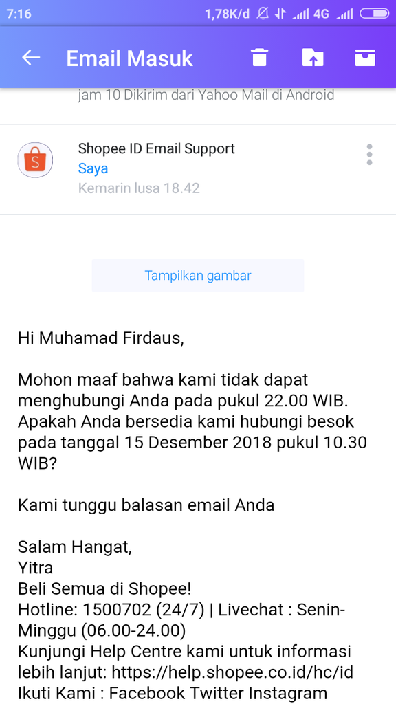 10 juta tanpa kejelasan dari pihak shopee