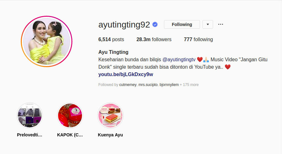 Jelang Tahun 2019 Ini Akun Instagram Artis Indonesia dengan Follower Terbanyak