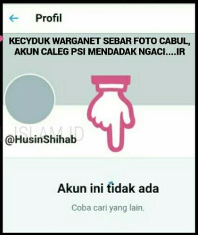 Pasca Kepergok Unggah Gambar Mesum, Husin Shihab Menghilang di Twitter
