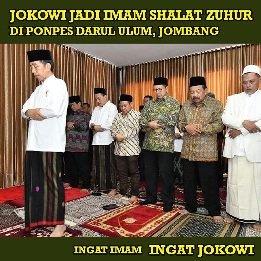 Kunjungi Ponpes Darul Ulum Jombang, Jokowi Imami Salat Zuhur