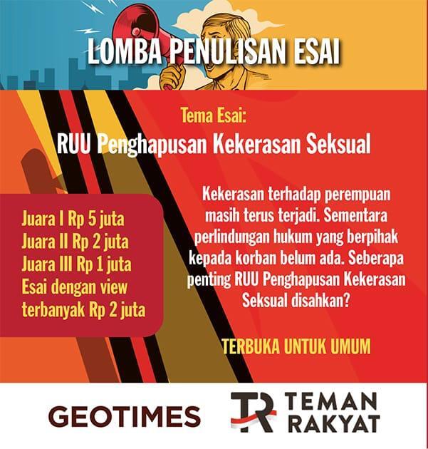 Lomba Nulis Esai - RUU Penghapusan Kekerasan Seksual