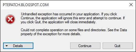 &#91;NEED HELP&#93; Unhandled ExCeption PTE PACTH 6.0