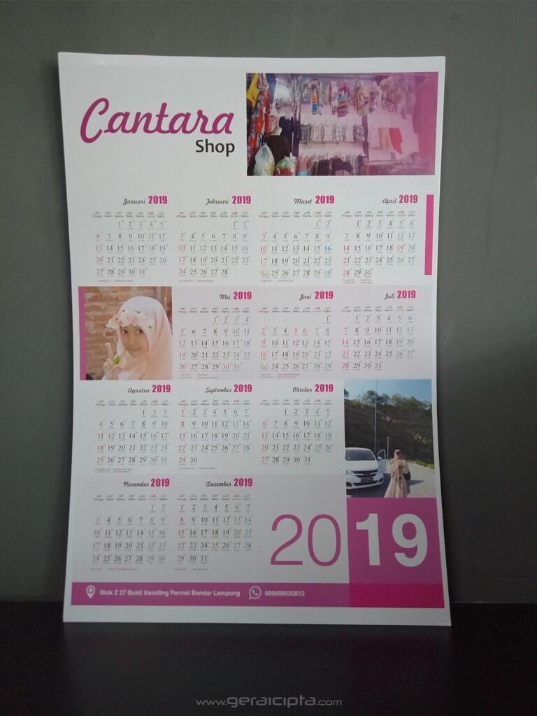 Hasil Kalender Custom Cuma 5 Ribuan Gan