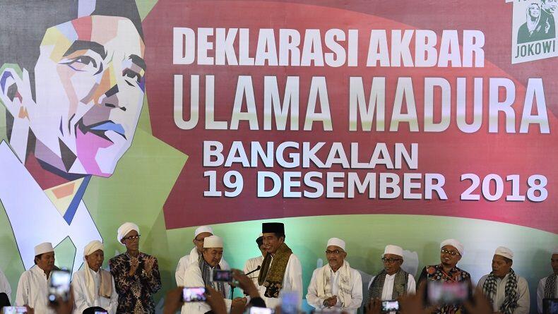 Ulama Madura Bangkalan Deklarasi Dukung Jokowi-Ma'ruf di Pilpres 2019