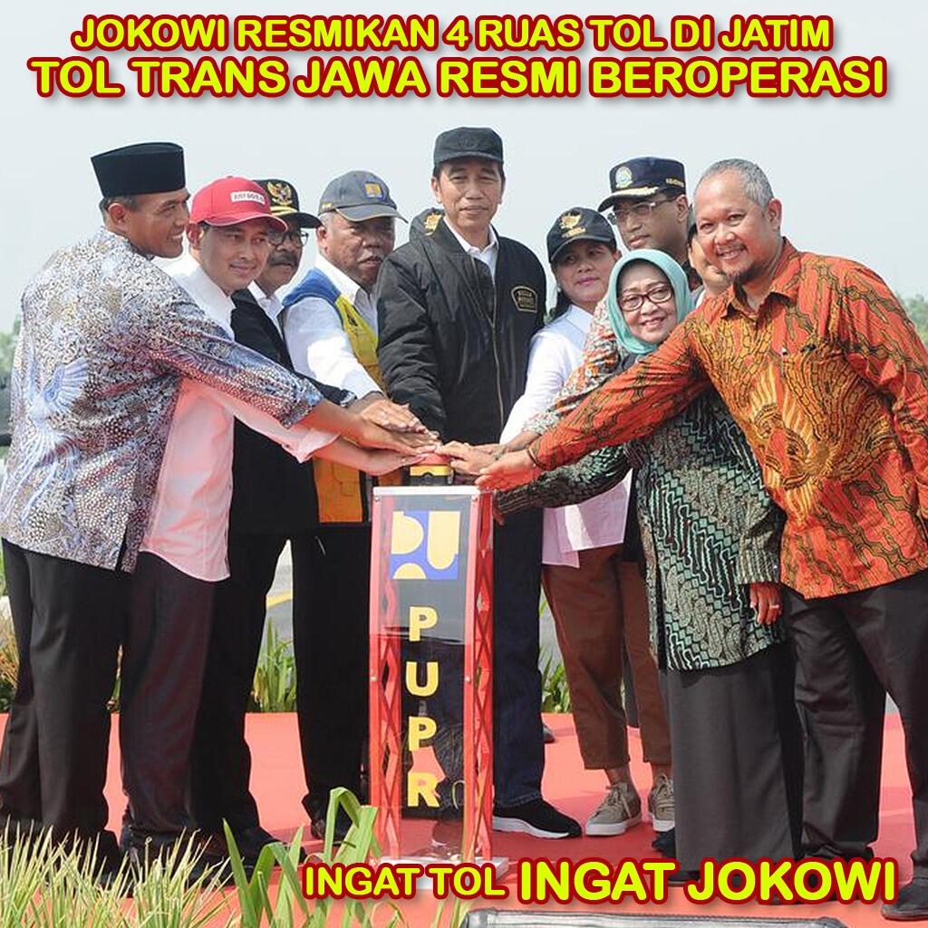 Jokowi Resmikan 4 Ruas Tol, Trans Jawa Tersambung