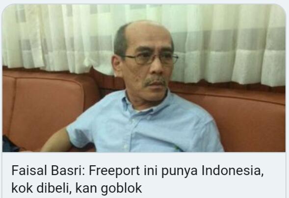 Faisal Basri: Freeport Diambil Alih BUMN, yang Gerayangi Lebih Banyak

