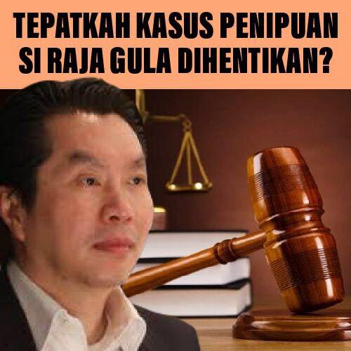 Tepatkah Kasus Raja Gula Dihentikan?
