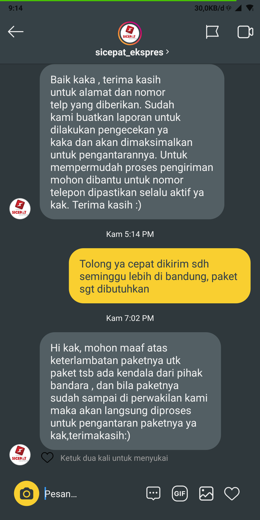 Kecewa Dengan Pelayanan Sicepat Kaskus