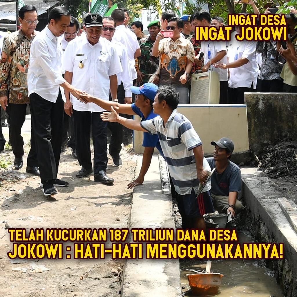 Jokowi : Hati-Hati Dalam Menggunakan Dana Desa