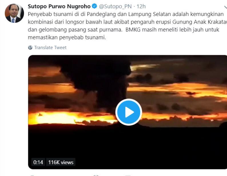 Gagap Pemerintah Pada Tsunami Banten-Lampung