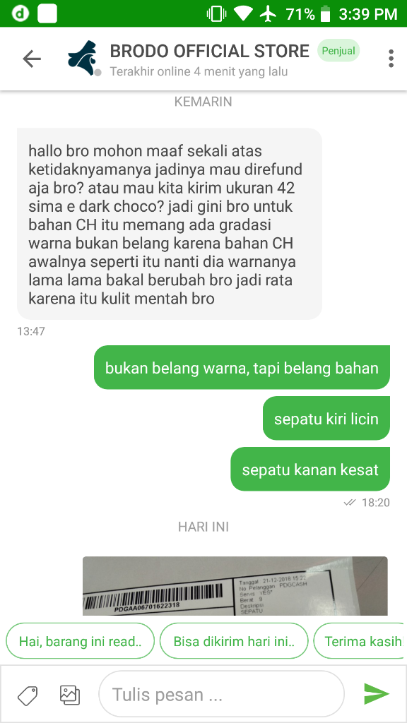 BURUKNYA PELAYANAN BRODO DAN PROMO HALU