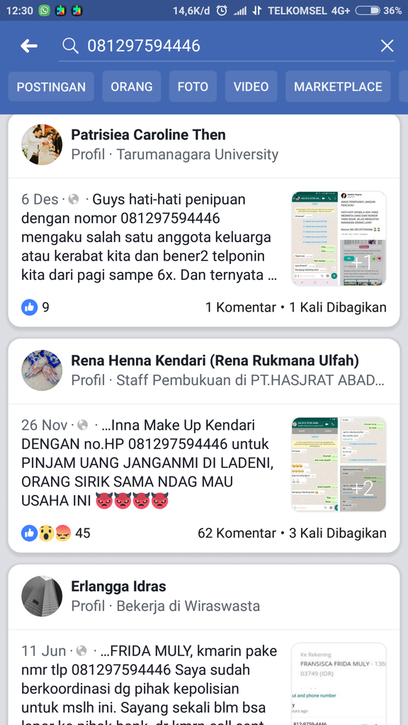 penipu menggunakan informasi facebook