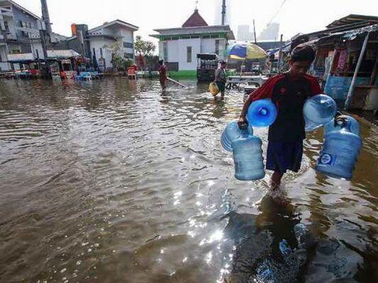 Satu RT di Penjaringan Terendam Banjir Rob