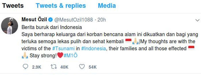 Ozil Sampaikan Duka, Ramos Galang Bantuan untuk Korban Tsunami Banten!