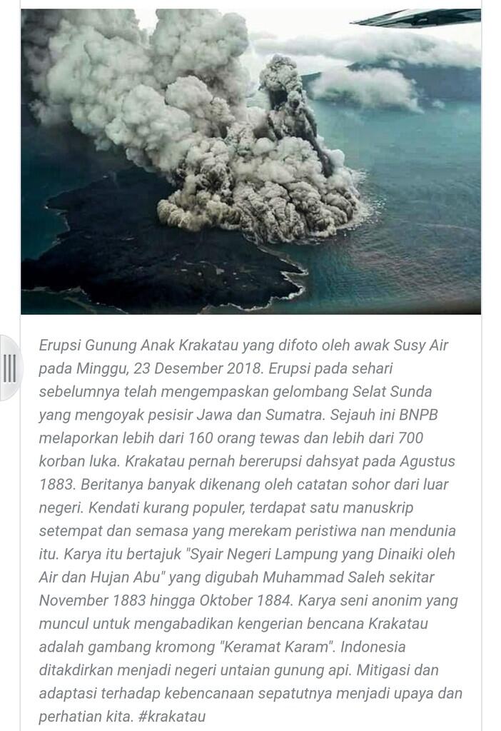 Data Terbaru Tsunami Selat Sunda 429 Tewas 16 Ribu Mengungsi
