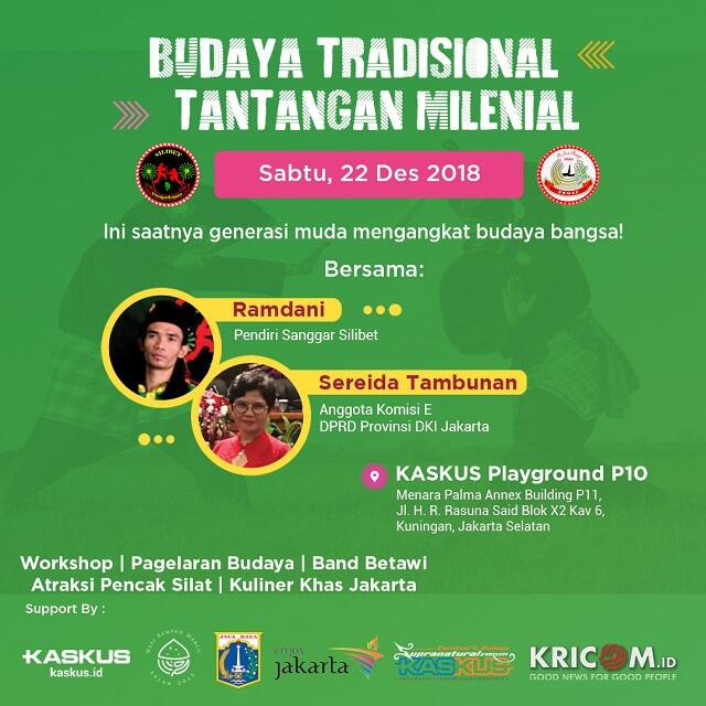 &#91;Field Report&#93;Budaya Tradisional Tantangan Milenial - 22 Desember 2018
