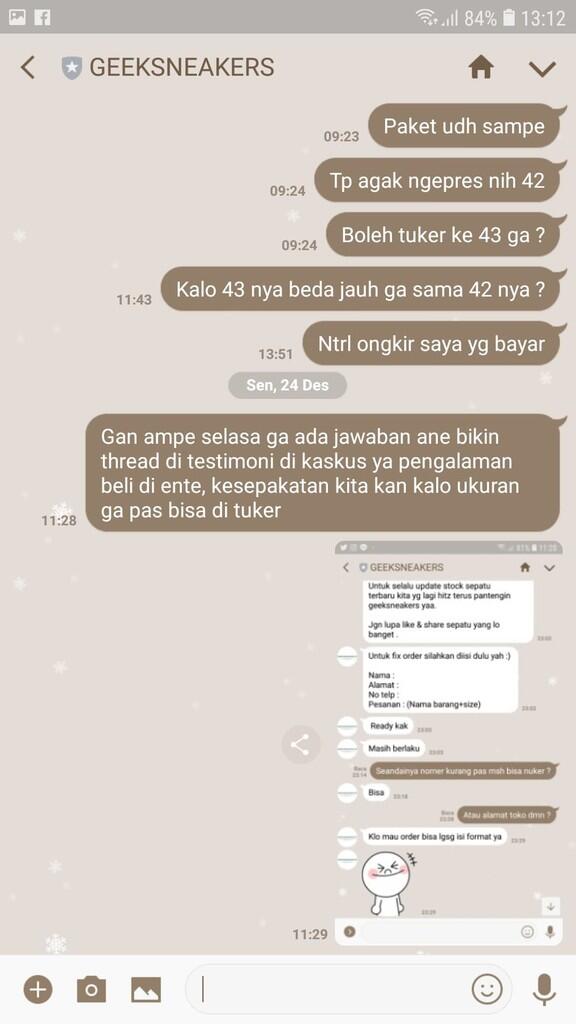 &#91; KECEWA! &#93; TESTI PEMBELIAN SNEAKERS DI GEEKSNEAKERS.CO INSTAGRAM