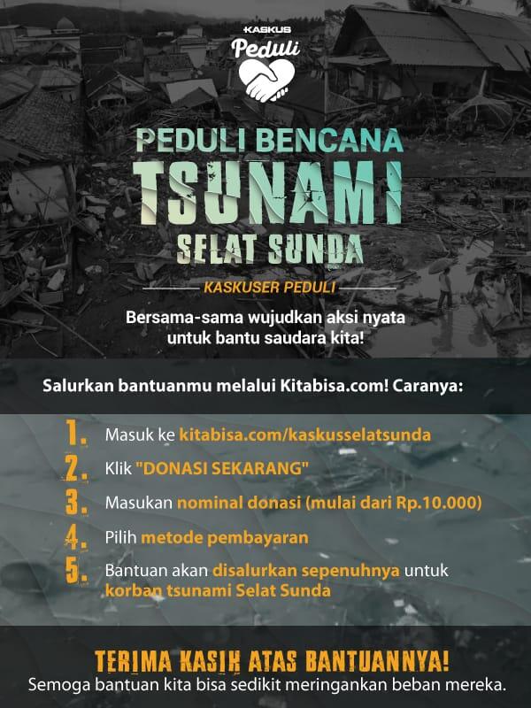 Yuk Gan Bantu Saudara-saudara Kita Korban Tsunami Selat Sunda!