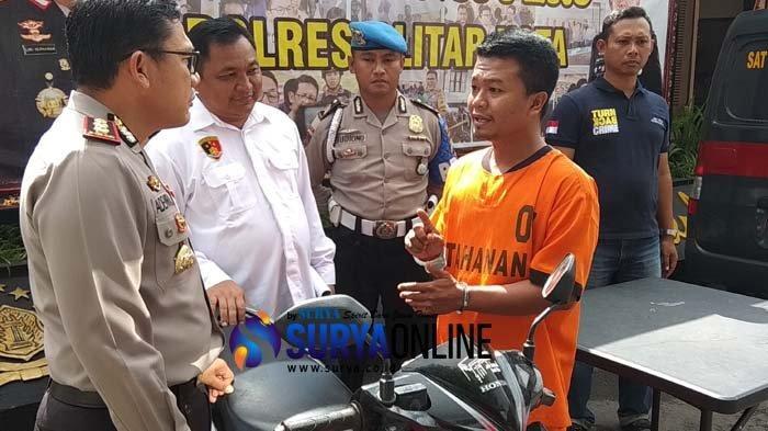 Kalah Main Game Online, Pemuda di Blitar Ini Nekat Curi Motor Teman