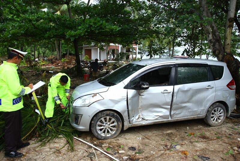 Polisi Tingkatkan Patroli di Daerah Terdampak Tsunami