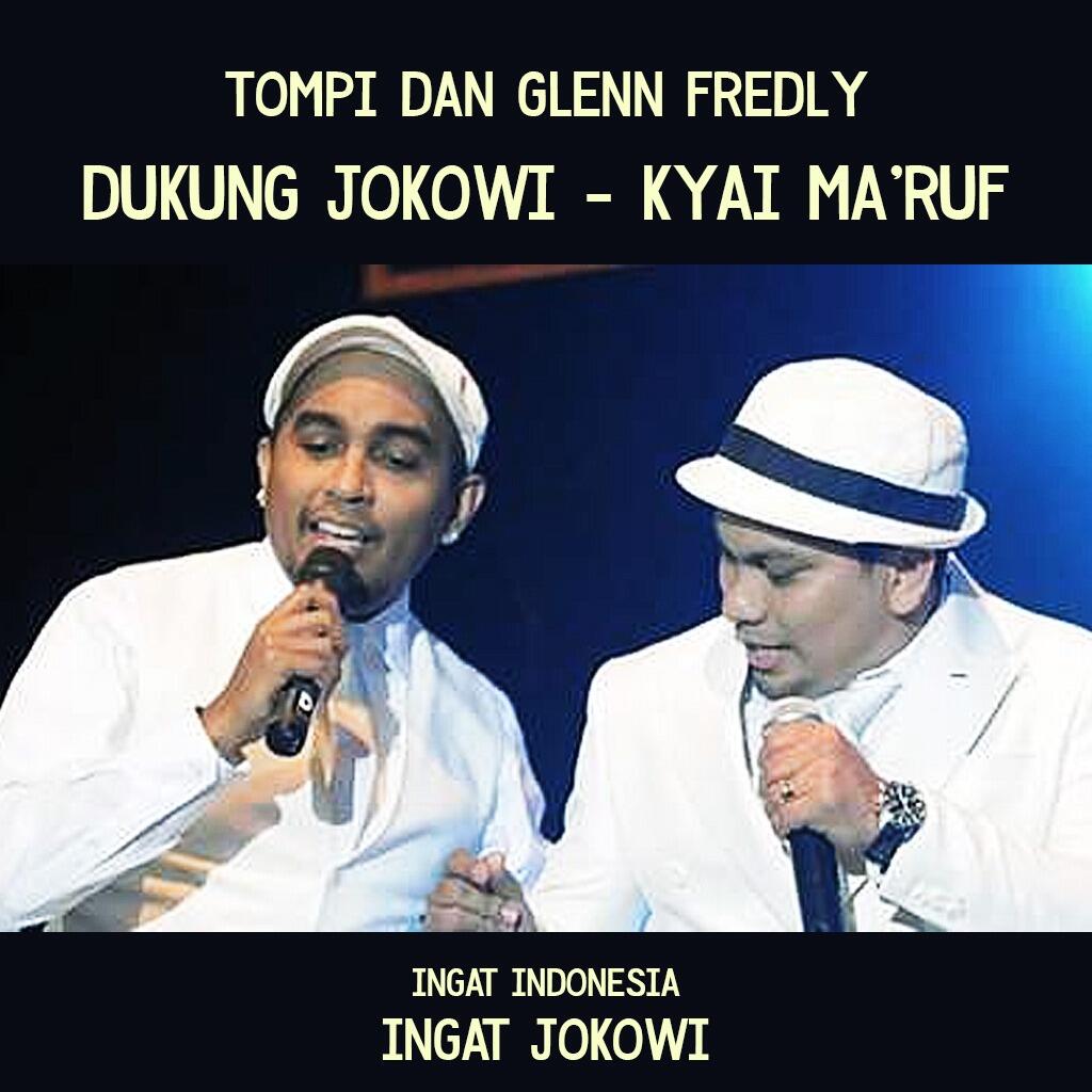 Harapan Tompi dan Glenn Fredly demi Jokowi Sekali Lagi