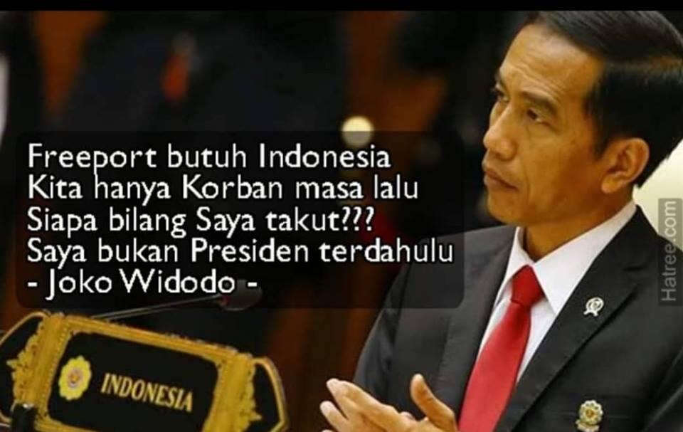 FREPORT, JOKOWI DAN GEISHA