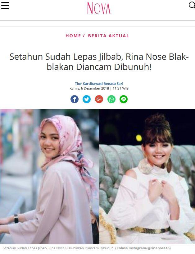 Nikita Mirzani Posting Foto Tanpa Hijab, Netizen Heboh